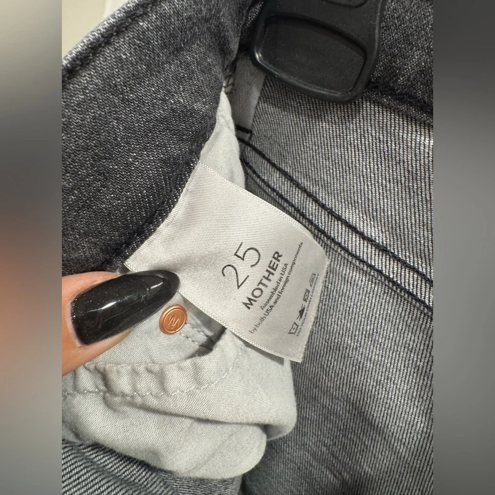 MOTHER Women's Charcoal Flare Jeans - Picture 7 of 7